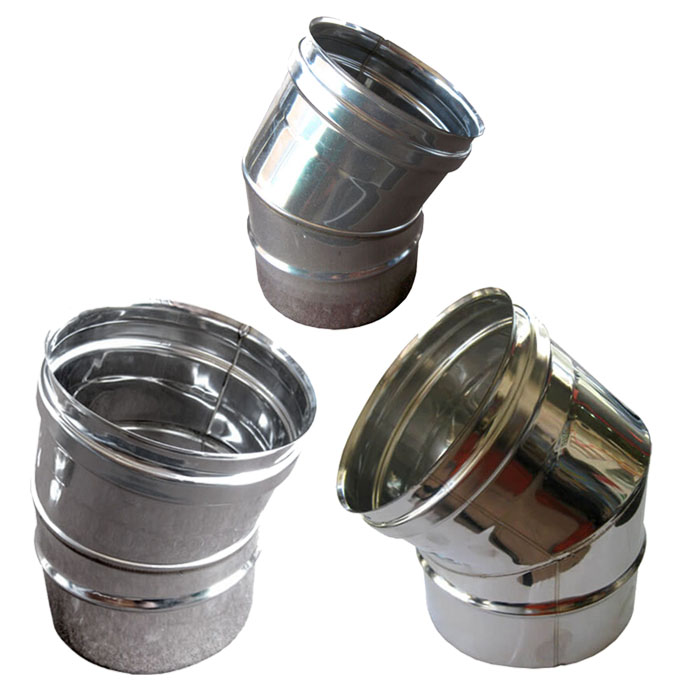 ΑΝΟΞΕΙΔΩΤΗ ΗΜΙΓΩΝΗ ΚΑΜΙΝΑΔΑ ΜΟΝΟΥ ΤΟΙΧΩΜΑΤΟΣ 15°, 30°, 45°